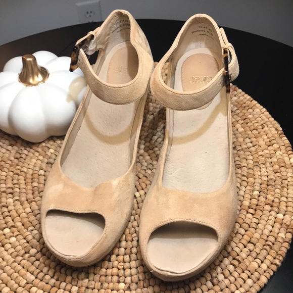 🎁Johnston & Murphy Suede Wedge Sandal SZ 8.5 - Picture 7 of 8